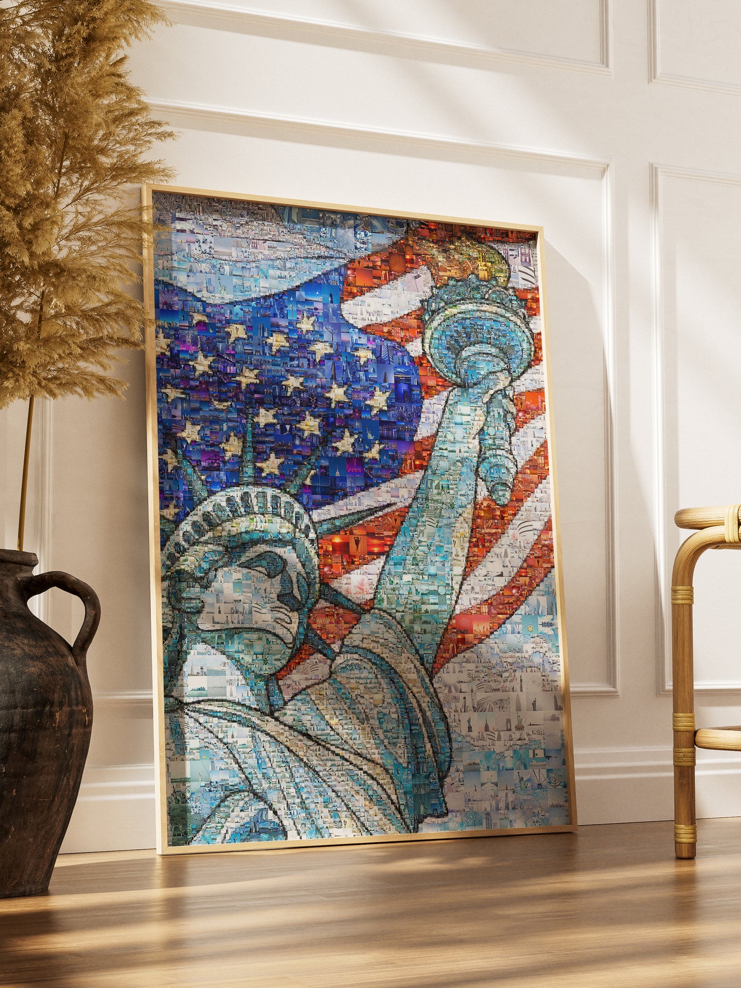 Statue of Liberty Mosaic Art - Unique American Wall Decor for Home & Office AtelierMosaics