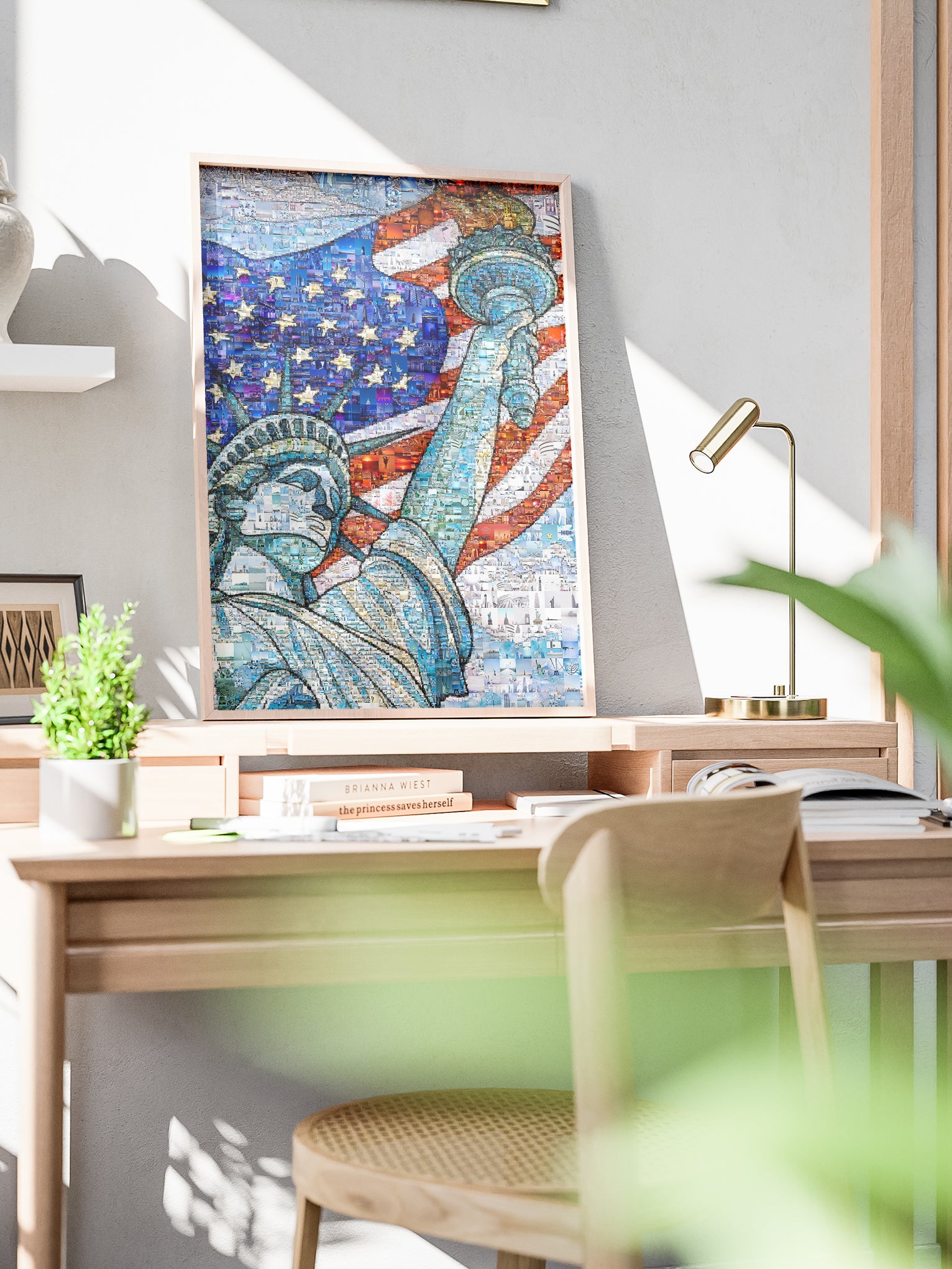 Statue of Liberty Mosaic Art - Unique American Wall Decor for Home & Office AtelierMosaics