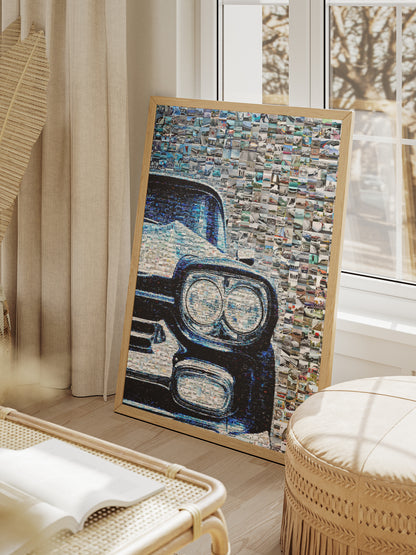 Stunning Mosaic Art of Classic Cars - Unique Automotive Wall Décor for Car Enthusiasts AtelierMosaics