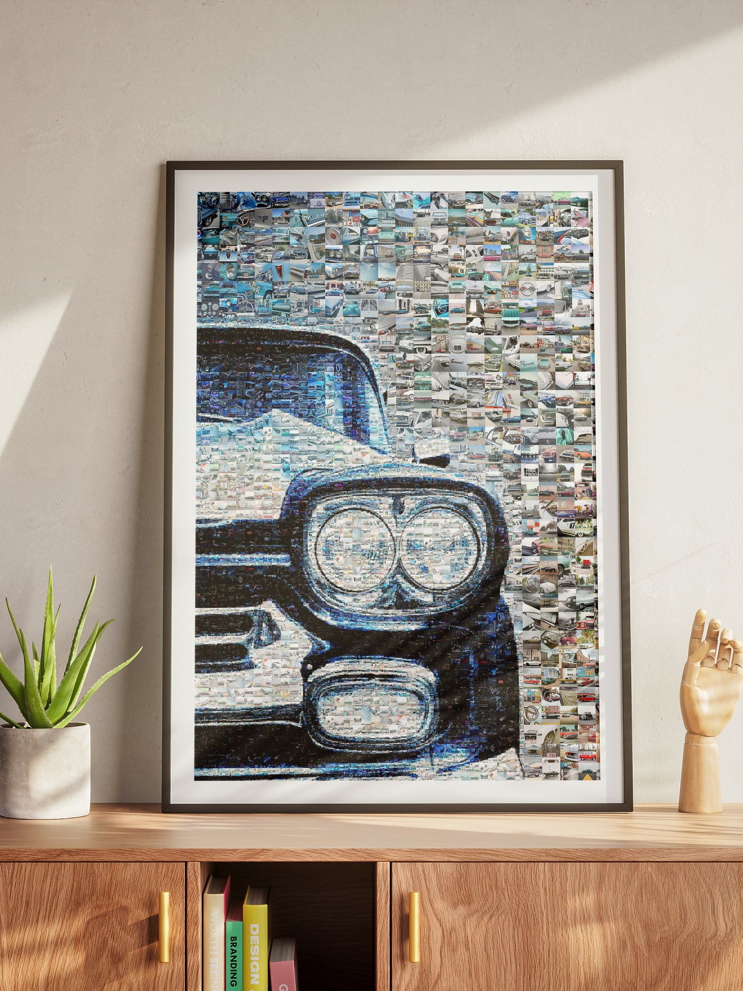 Stunning Mosaic Art of Classic Cars - Unique Automotive Wall Décor for Car Enthusiasts AtelierMosaics