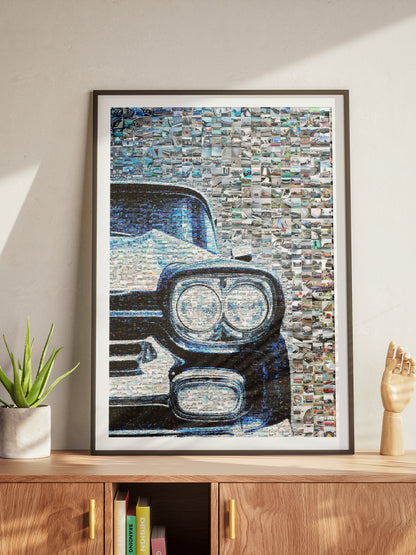 Stunning Mosaic Art of Classic Cars - Unique Automotive Wall Décor for Car Enthusiasts AtelierMosaics