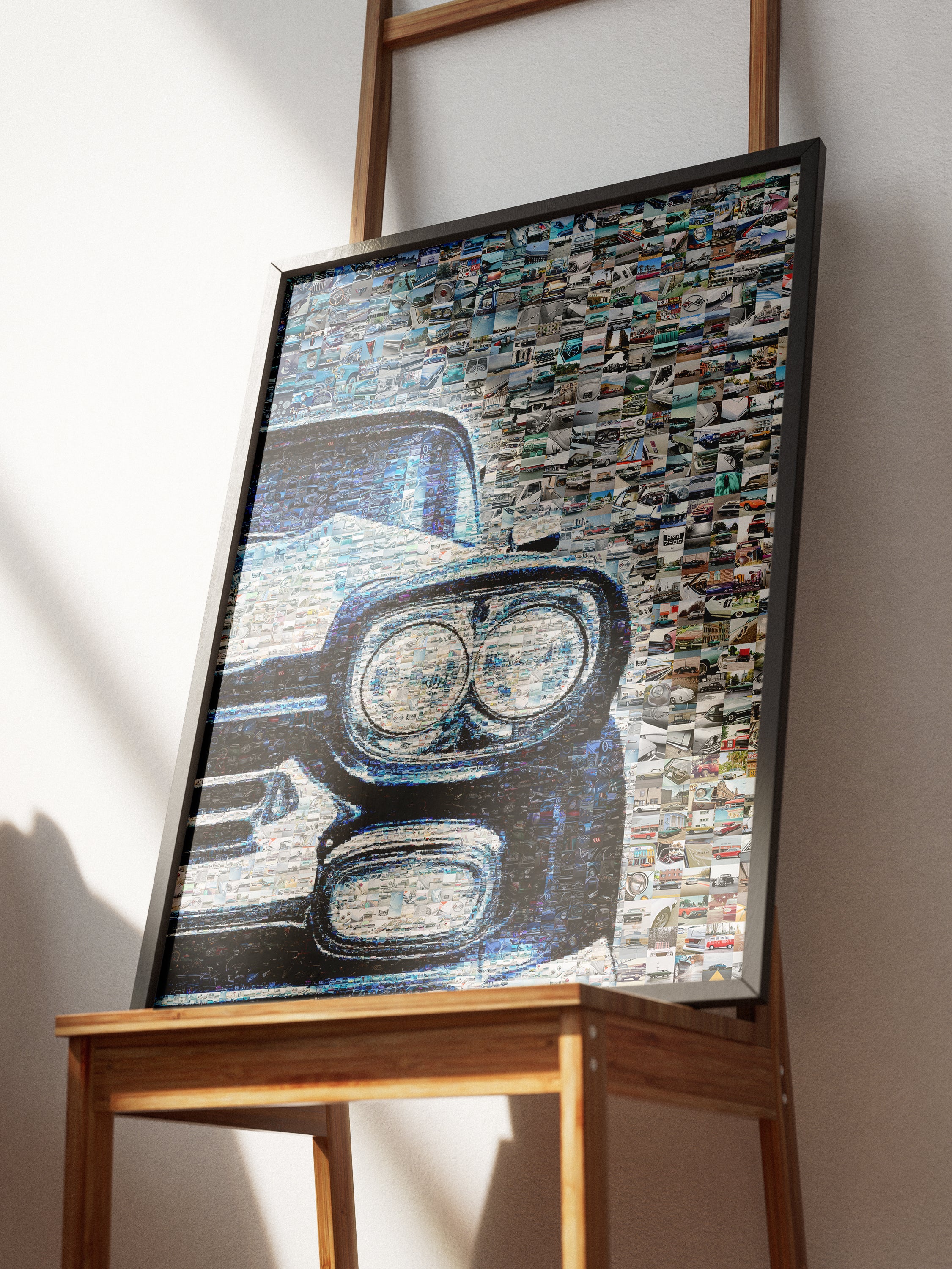 Classic Car Close-Up Mosaic Art – Detailed | Car Mosaic Art