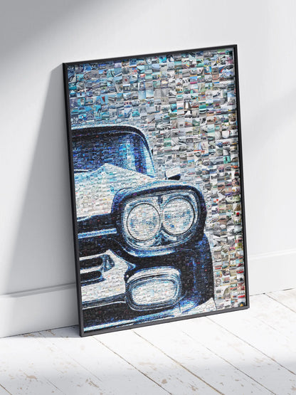 Stunning Mosaic Art of Classic Cars - Unique Automotive Wall Décor for Car Enthusiasts AtelierMosaics