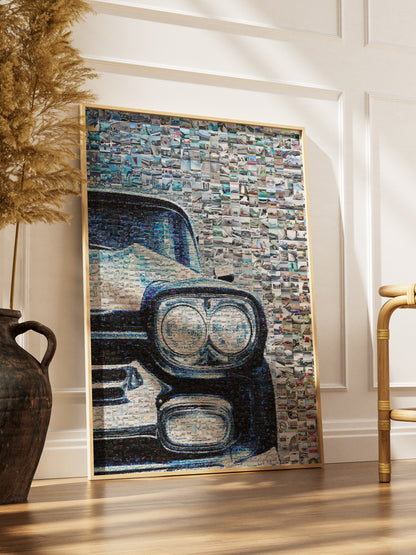 Stunning Mosaic Art of Classic Cars - Unique Automotive Wall Décor for Car Enthusiasts AtelierMosaics