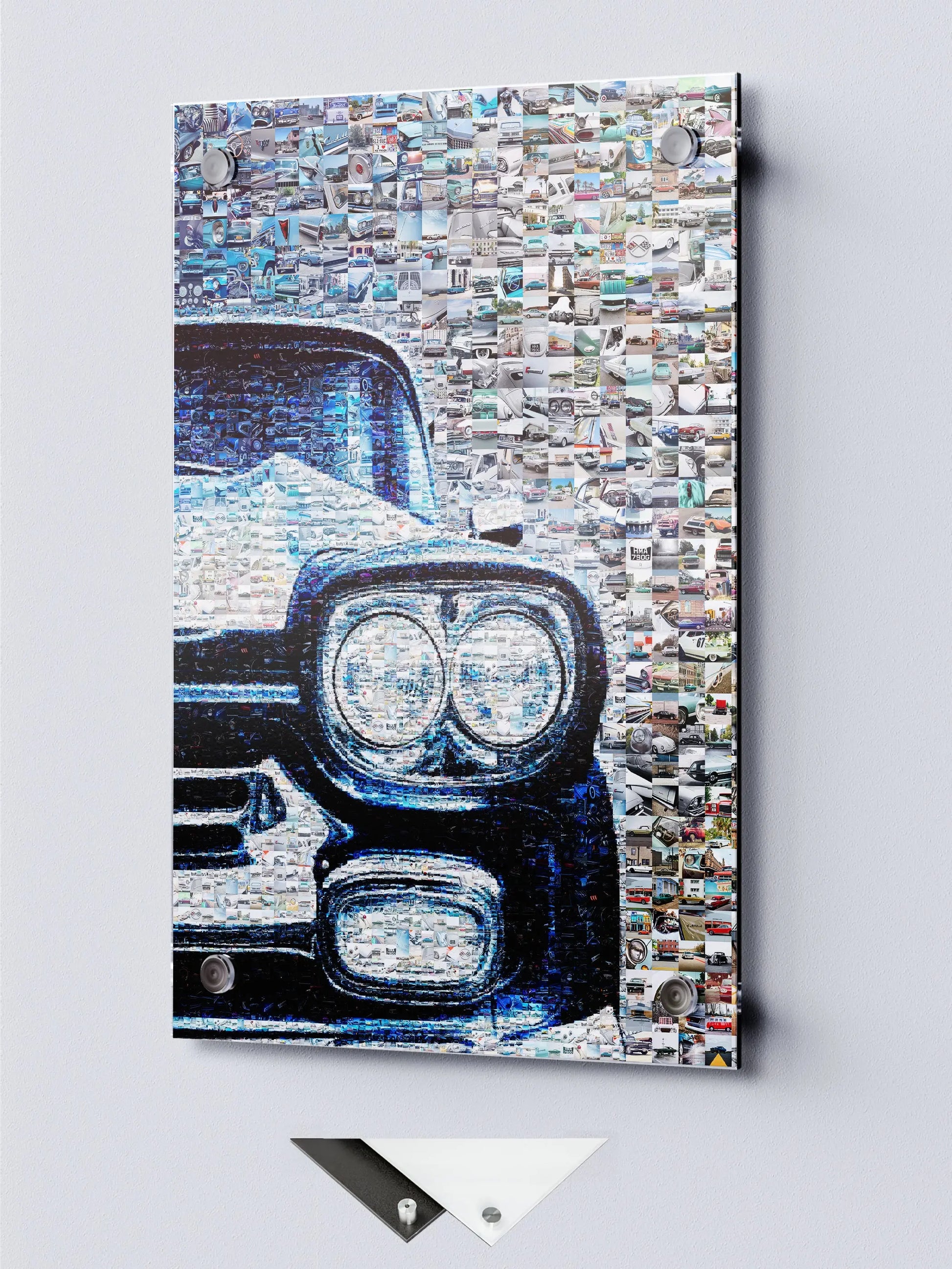 Stunning Mosaic Art of Classic Cars - Unique Automotive Wall Décor for Car Enthusiasts AtelierMosaics
