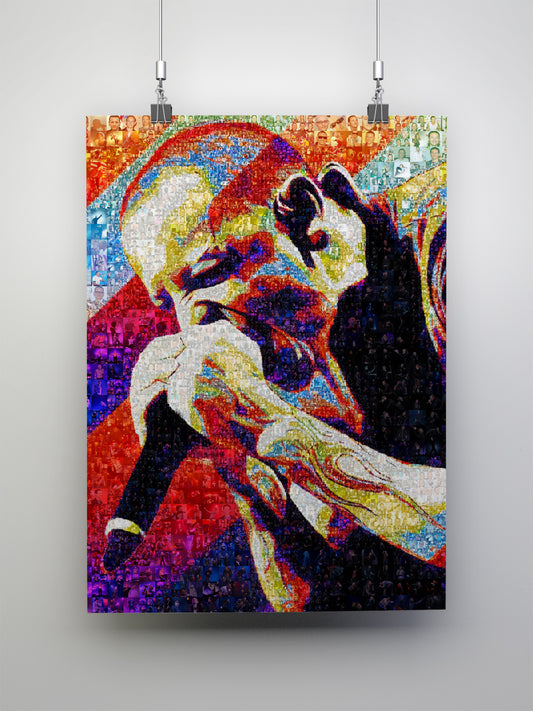 Chester Bennington Mosaic Art | Iconic Linkin Park Tribute Artwork