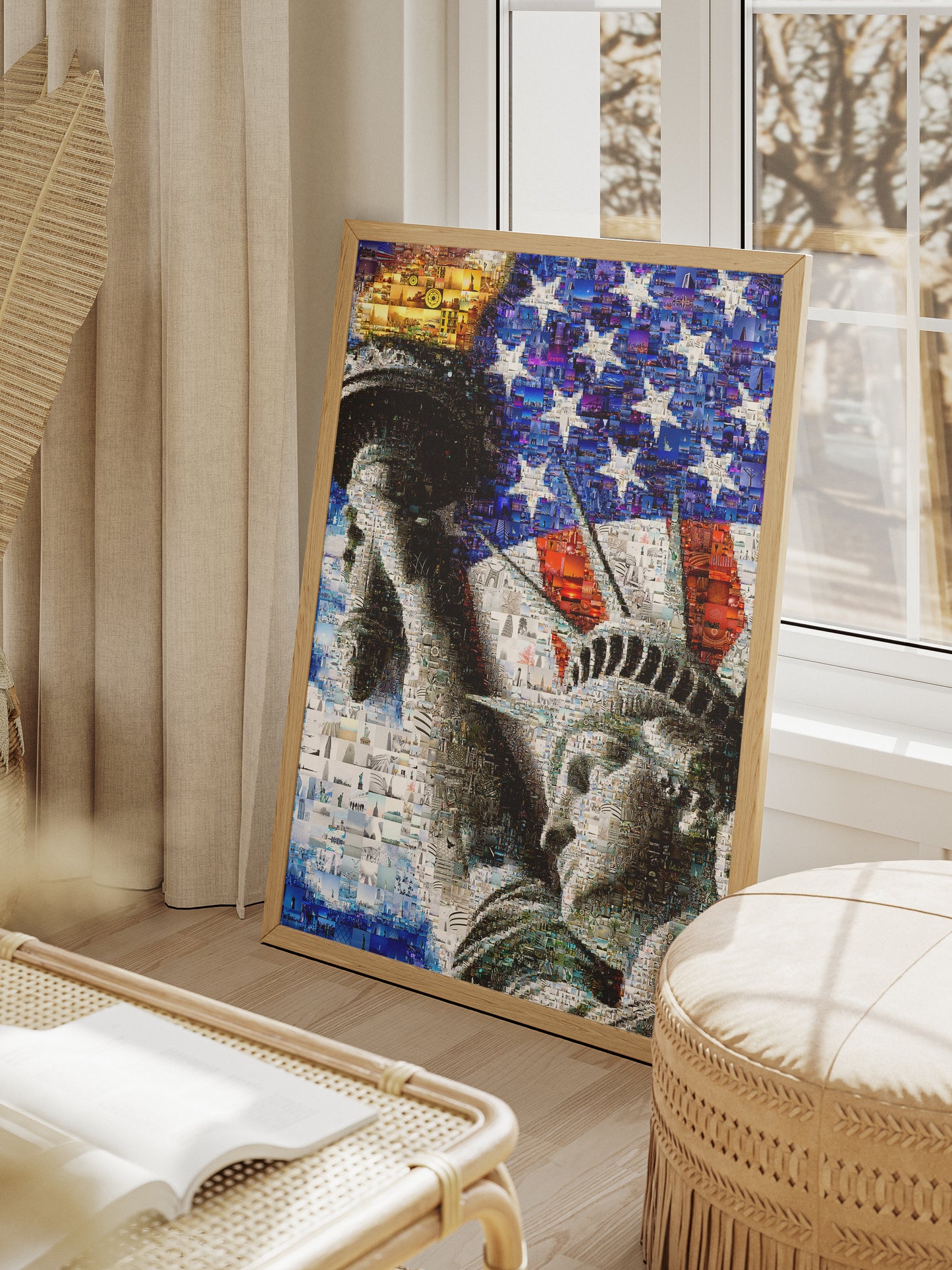 Stunning Mosaic Artwork of the Statue of Liberty - Iconic American Art Piece for Home Decor AtelierMosaics