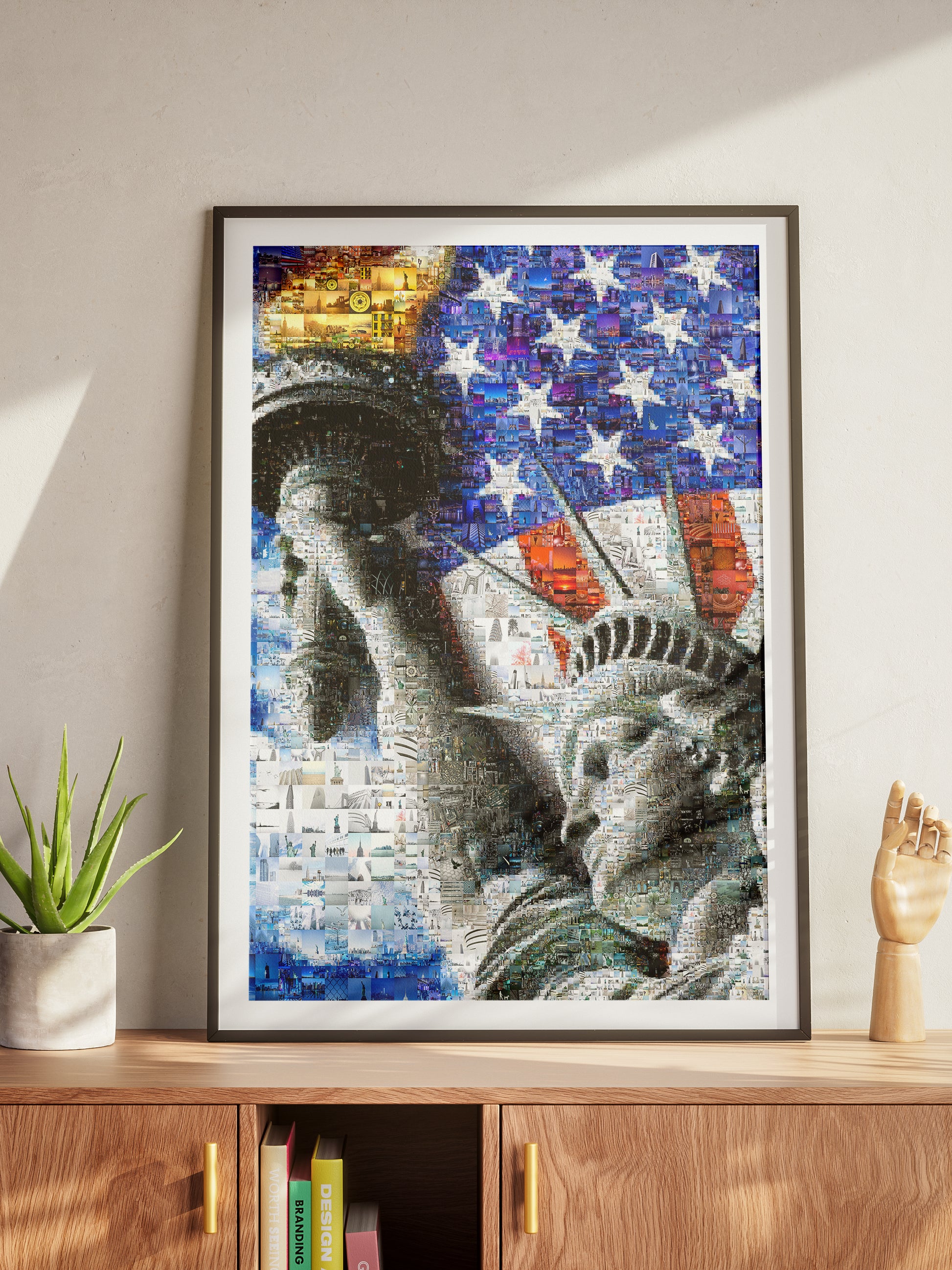Stunning Mosaic Artwork of the Statue of Liberty - Iconic American Art Piece for Home Decor AtelierMosaics