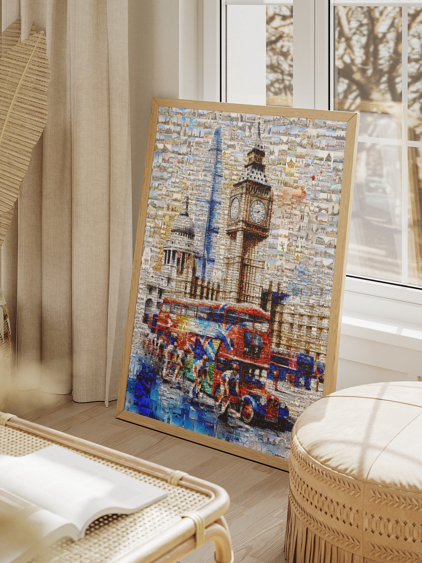 Vibrant London Mosaic Artwork - Unique Cityscape Wall Art for Home or Office AtelierMosaics