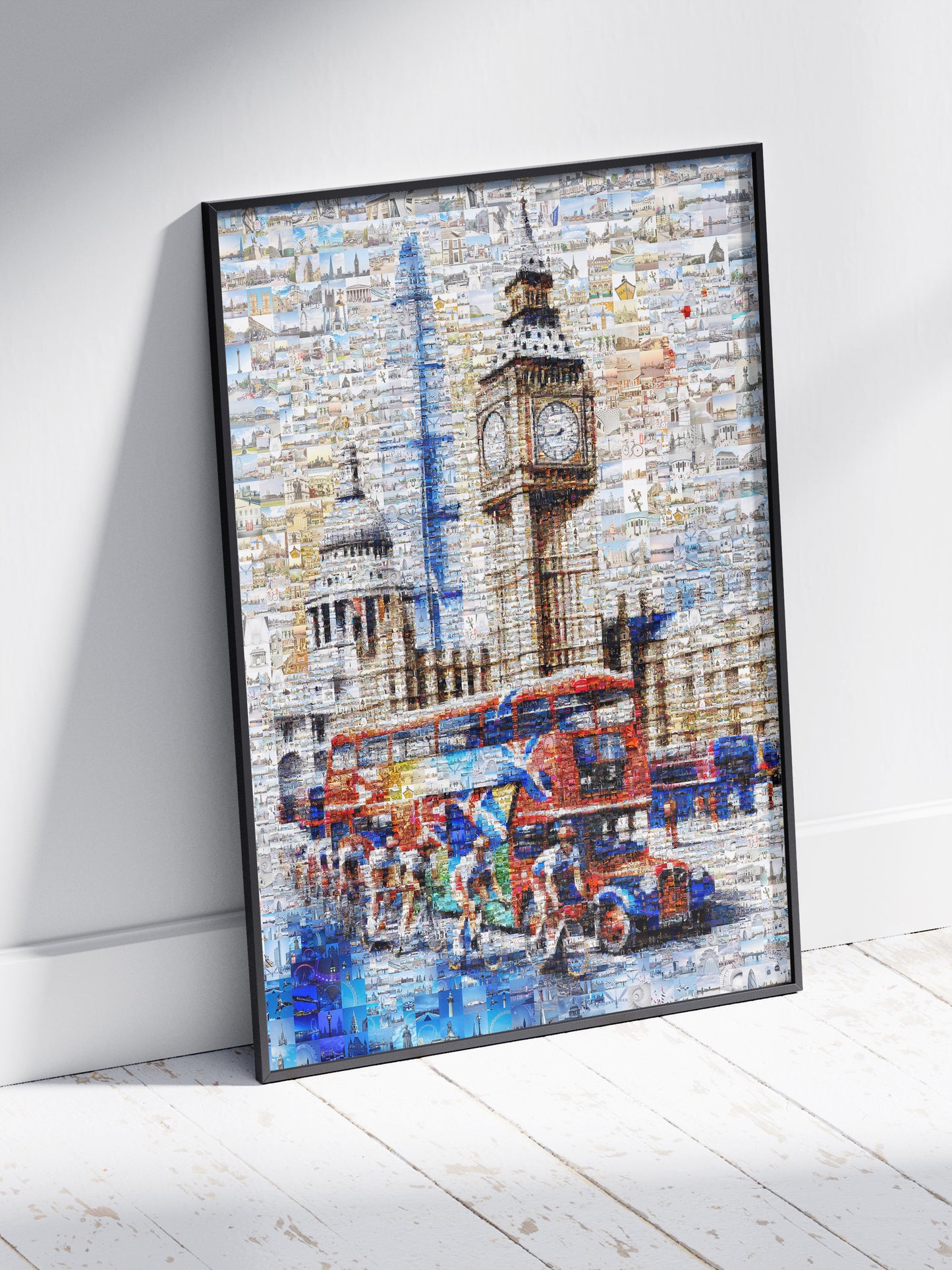 Vibrant London Mosaic Artwork - Unique Cityscape Wall Art for Home or Office AtelierMosaics