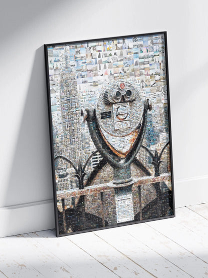 Stunning Cityscape Mosaic Art - Unique Wall Decor for Home & Office AtelierMosaics