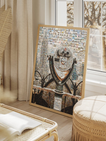 Stunning Cityscape Mosaic Art - Unique Wall Decor for Home & Office AtelierMosaics