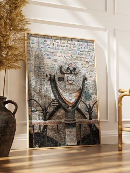 Stunning Cityscape Mosaic Art - Unique Wall Decor for Home & Office AtelierMosaics