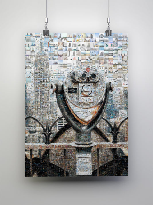 Stunning Cityscape Mosaic Art - Unique Wall Decor for Home & Office