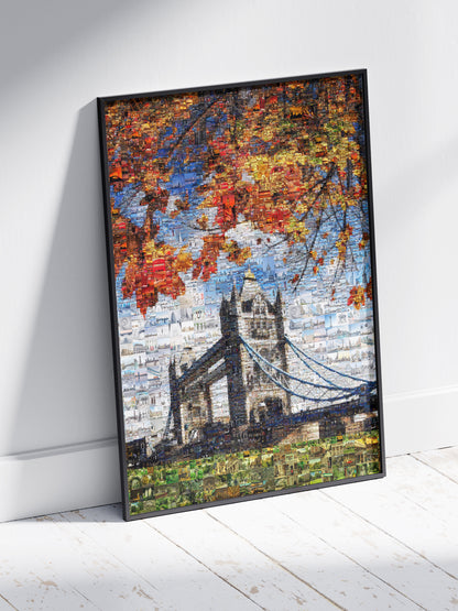 Stunning London Mosaic Artwork - Iconic Tower Bridge and Cityscape AtelierMosaics