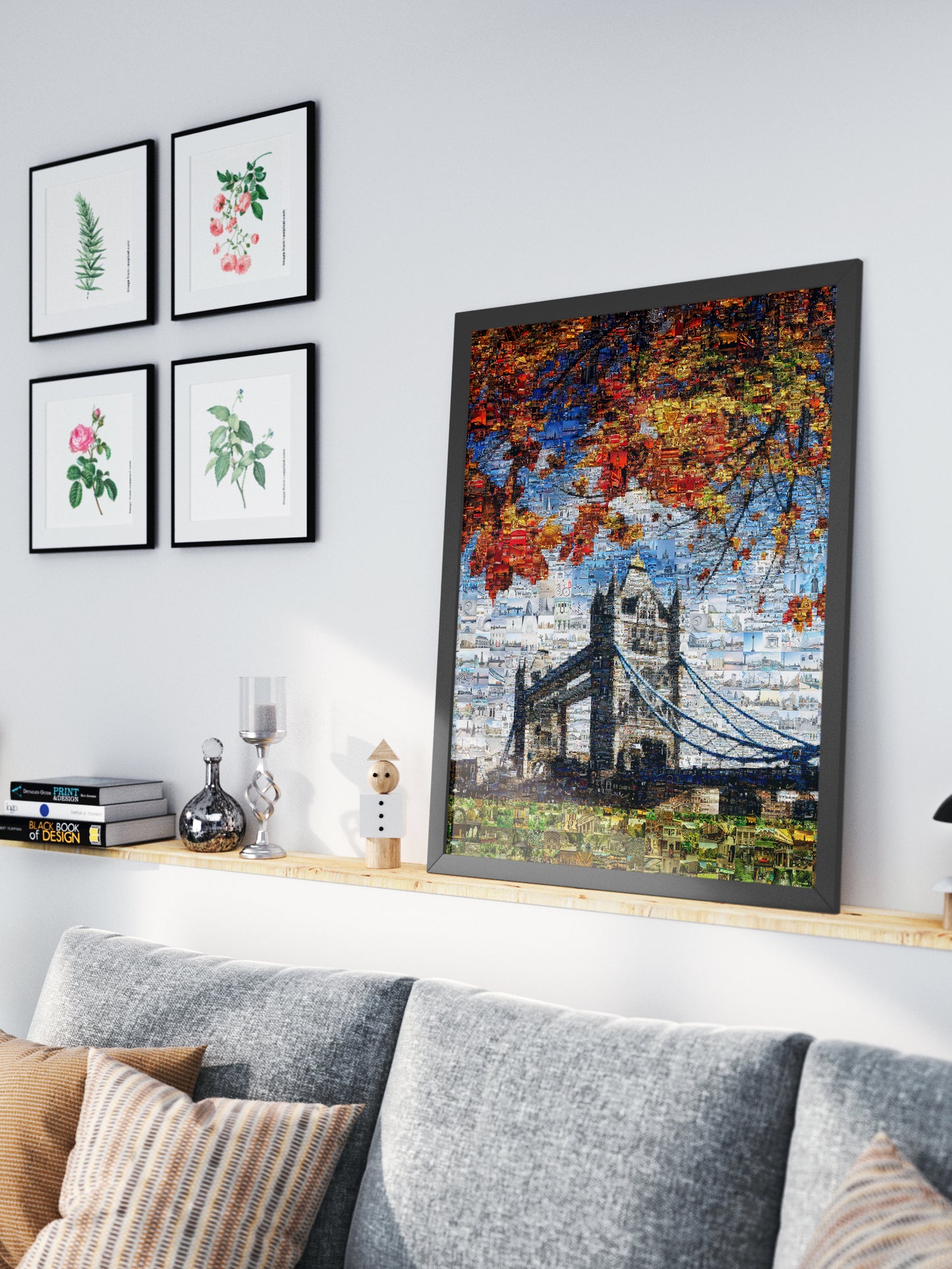 Stunning London Mosaic Artwork - Iconic Tower Bridge and Cityscape AtelierMosaics