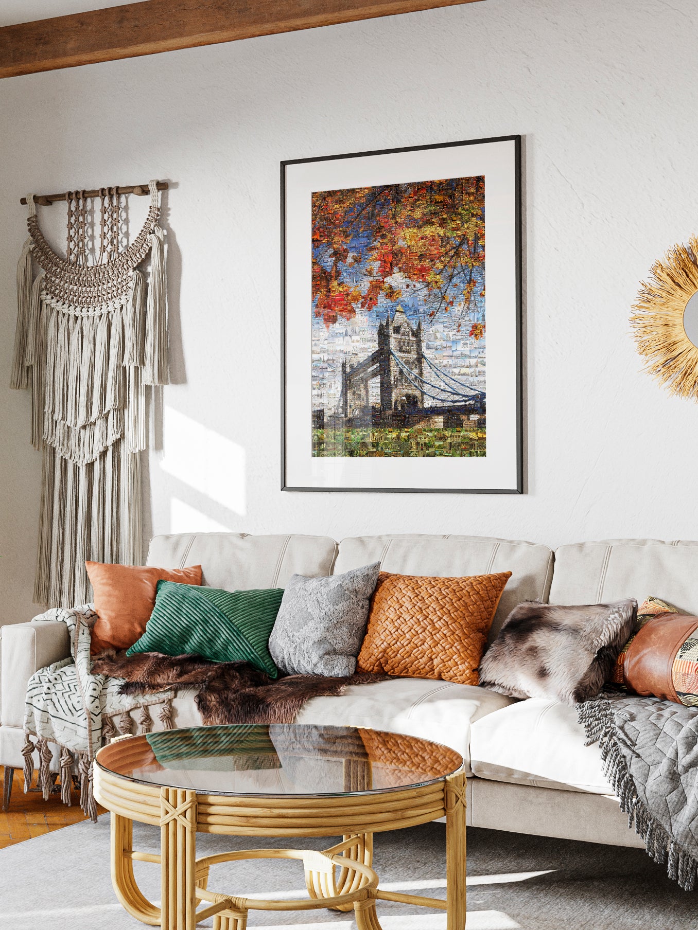 Stunning London Mosaic Artwork - Iconic Tower Bridge and Cityscape AtelierMosaics