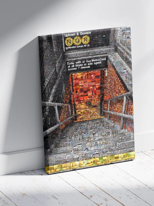 Uptown & Queens Subway Mosaic Art - Unique NYC Wall Decor for Home and Office AtelierMosaics