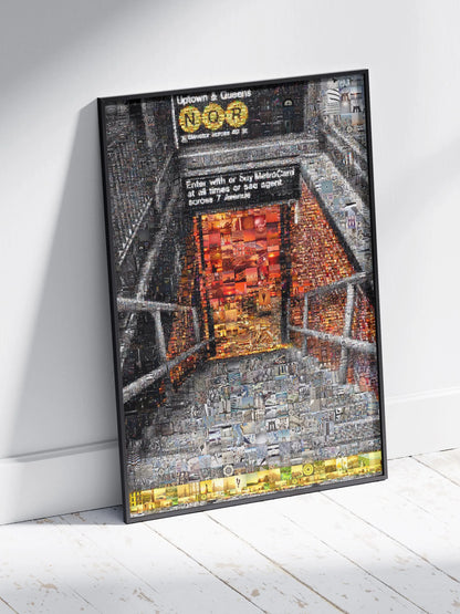 Uptown & Queens Subway Mosaic Art - Unique NYC Wall Decor for Home and Office AtelierMosaics