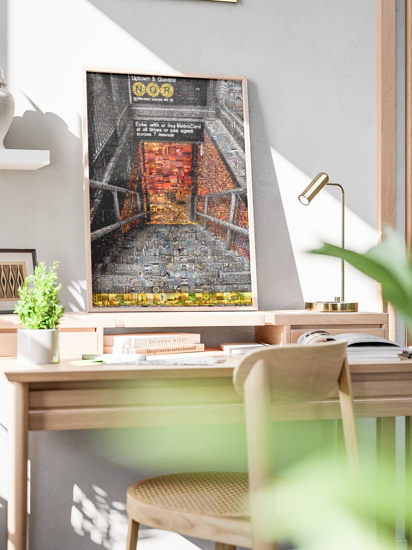 Uptown & Queens Subway Mosaic Art - Unique NYC Wall Decor for Home and Office AtelierMosaics