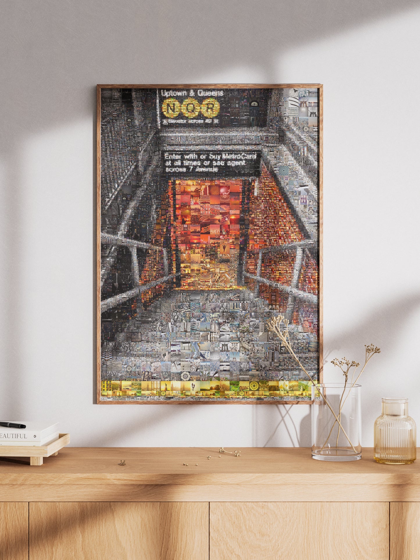 Uptown & Queens Subway Mosaic Art - Unique NYC Wall Decor for Home and Office AtelierMosaics