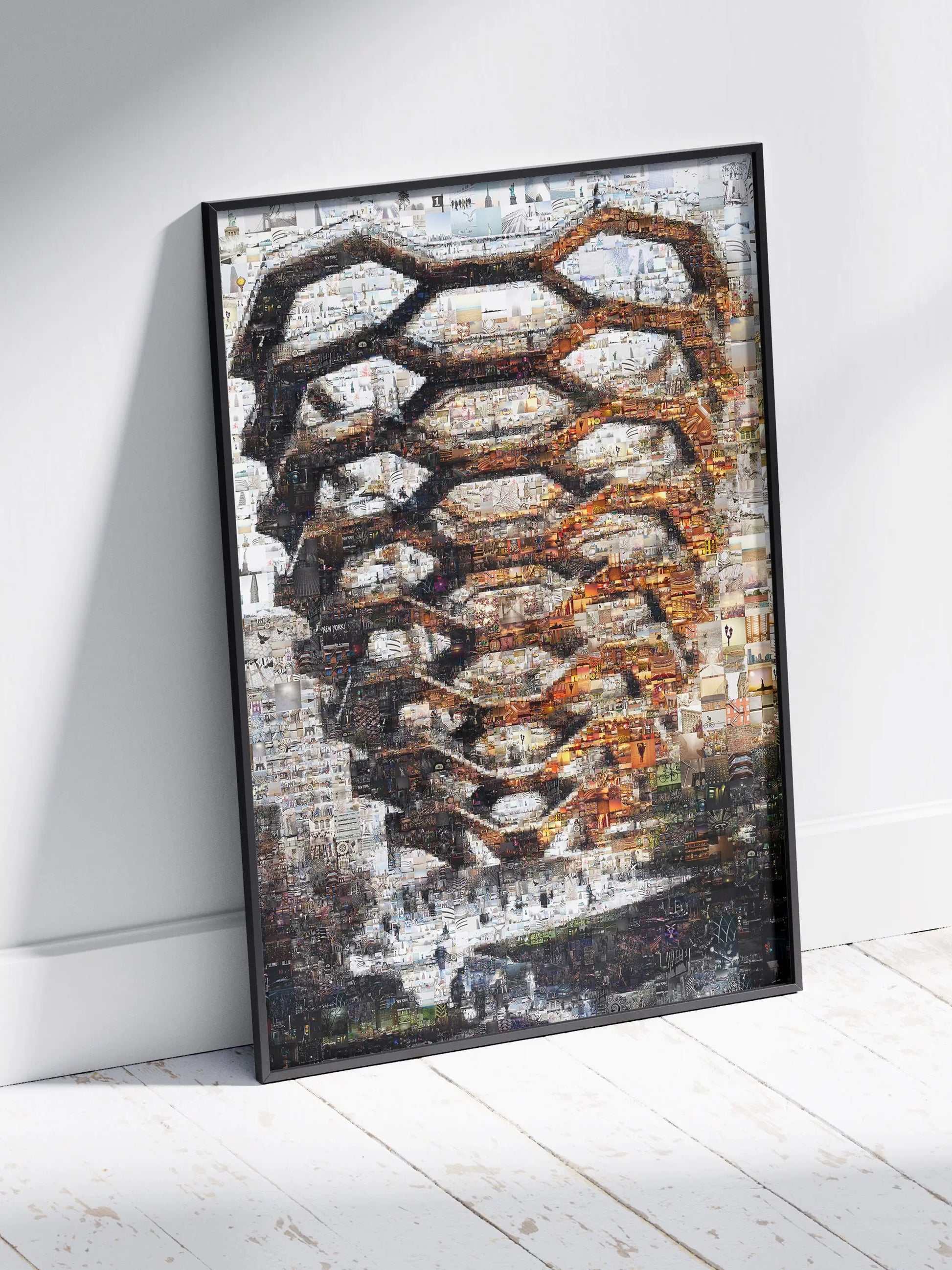 Stunning Mosaic Artwork: Intricate Urban Landscape Composed of Captivating Images AtelierMosaics