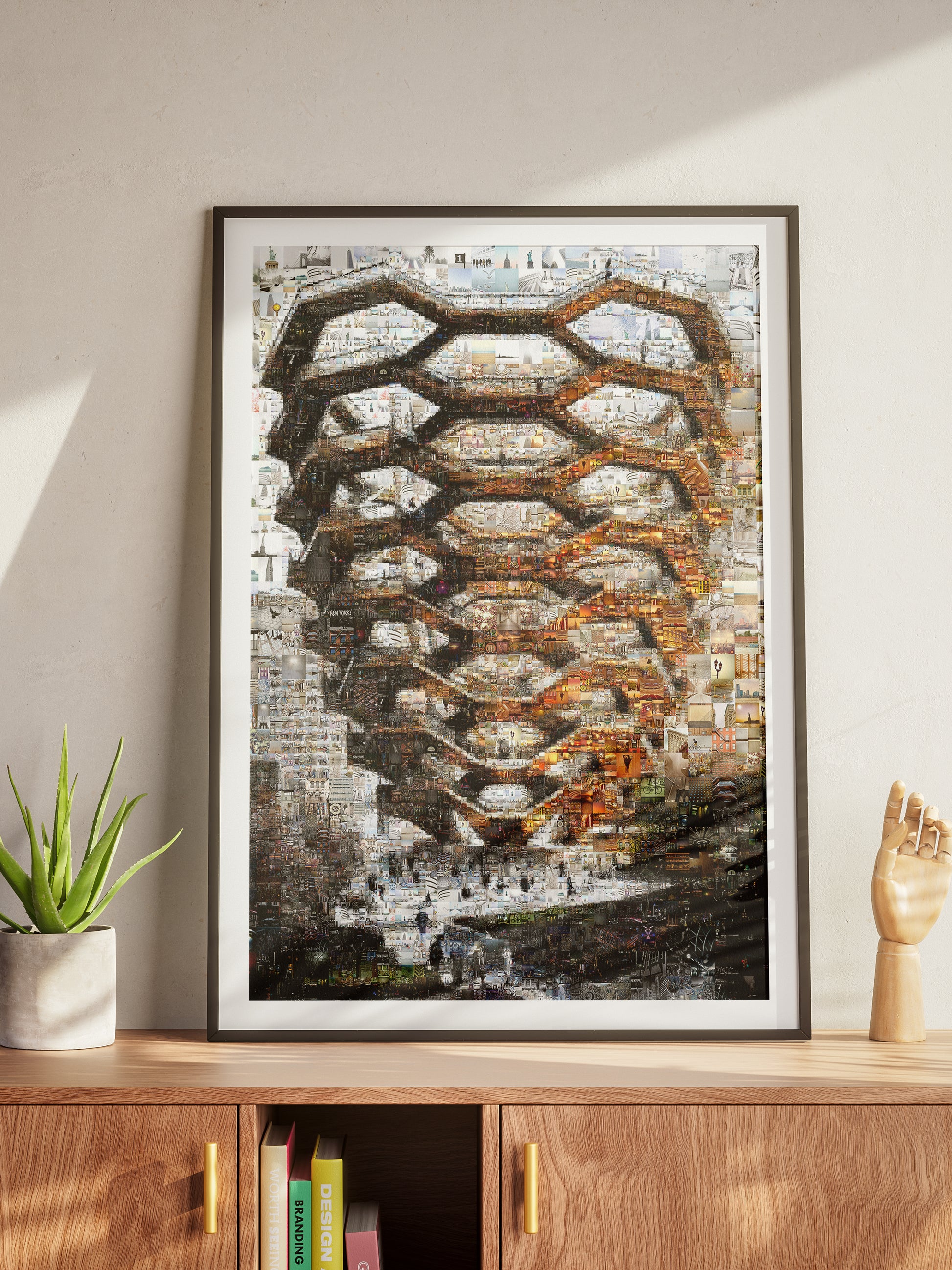 Stunning Mosaic Artwork: Intricate Urban Landscape Composed of Captivating Images AtelierMosaics