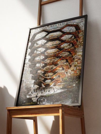 Stunning Mosaic Artwork: Intricate Urban Landscape Composed of Captivating Images AtelierMosaics