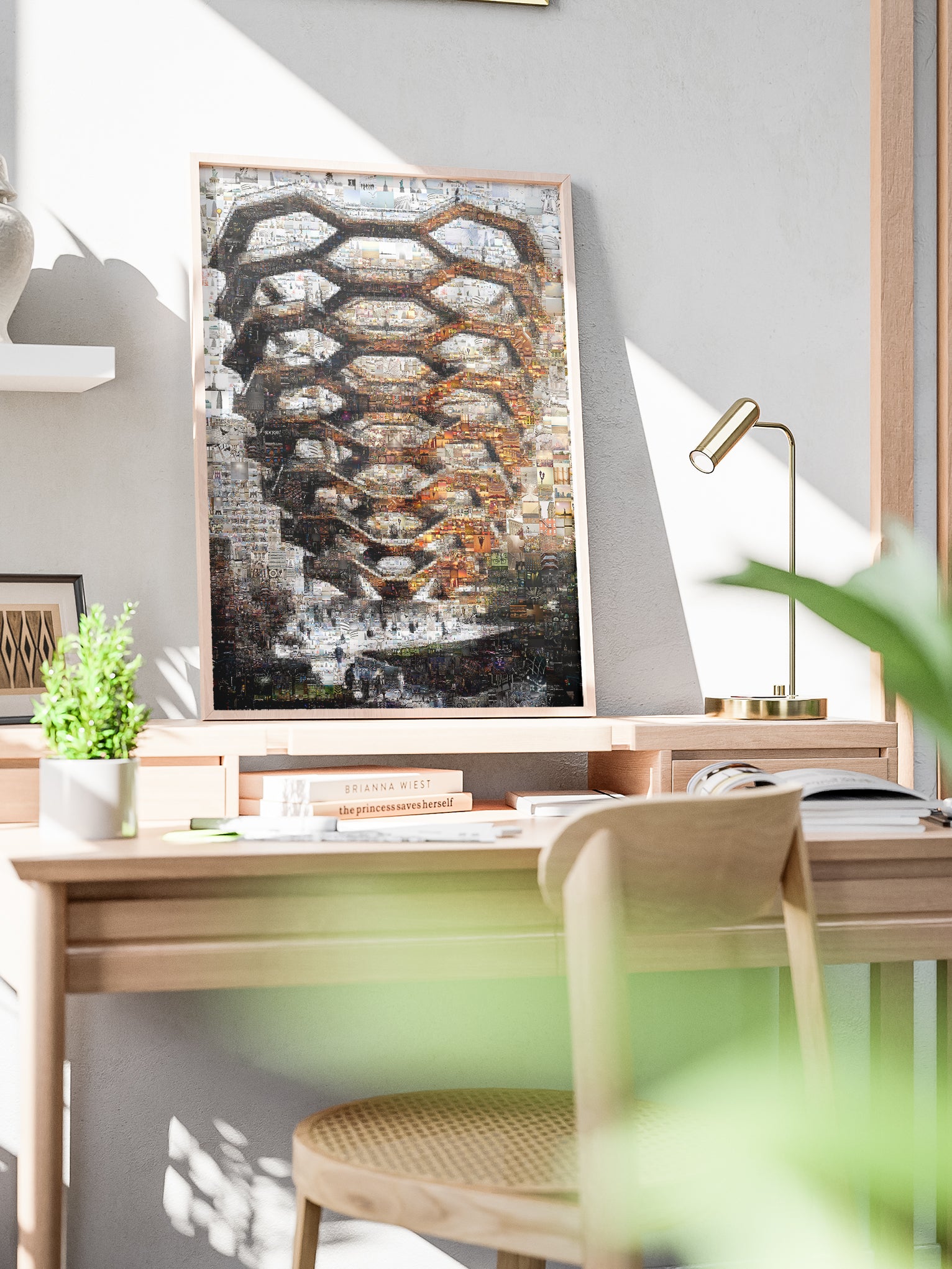 Stunning Mosaic Artwork: Intricate Urban Landscape Composed of Captivating Images AtelierMosaics