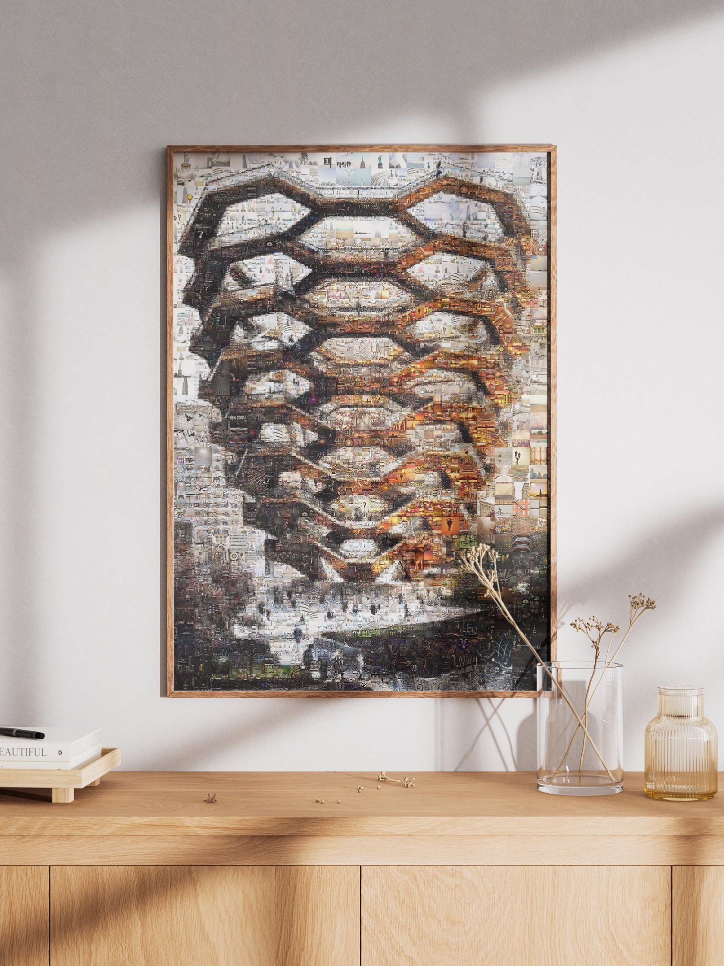 Stunning Mosaic Artwork: Intricate Urban Landscape Composed of Captivating Images AtelierMosaics