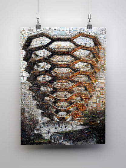 Stunning Mosaic Artwork: Intricate Urban Landscape Composed of Captivating Images AtelierMosaics