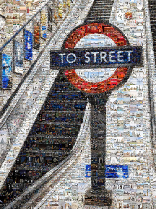 Stunning London Mosaic Art: Iconic 'To Street' Underground Sign Artwork AtelierMosaics