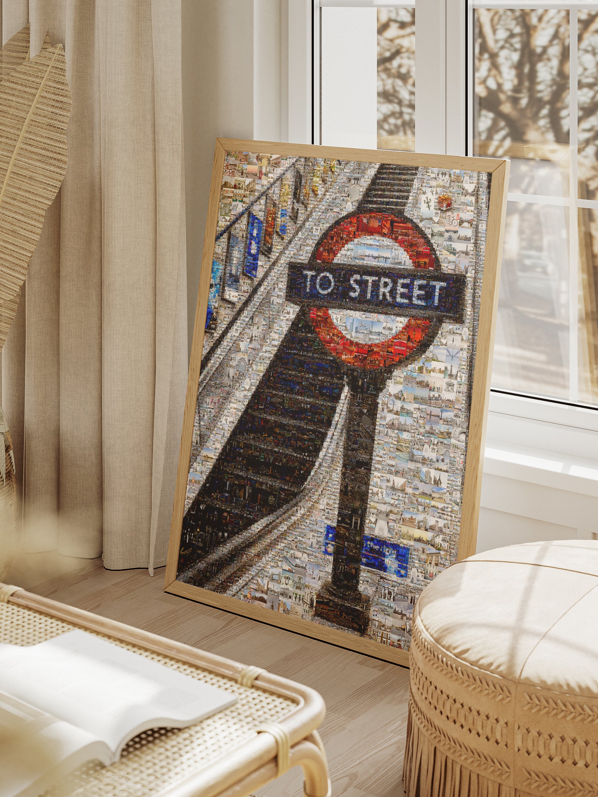 Stunning London Mosaic Art: Iconic 'To Street' Underground Sign Artwork AtelierMosaics