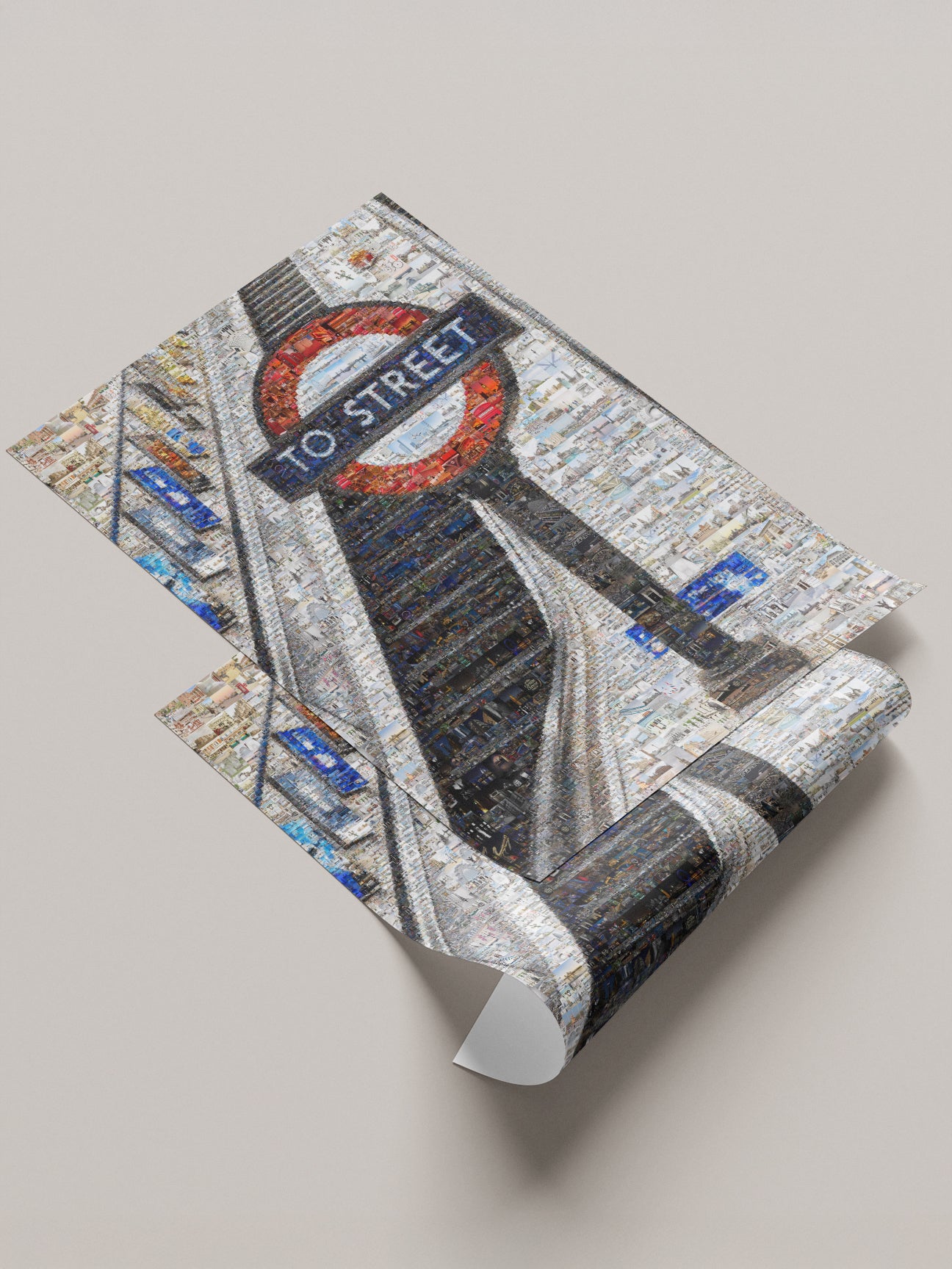 Stunning London Mosaic Art: Iconic 'To Street' Underground Sign Artwork AtelierMosaics