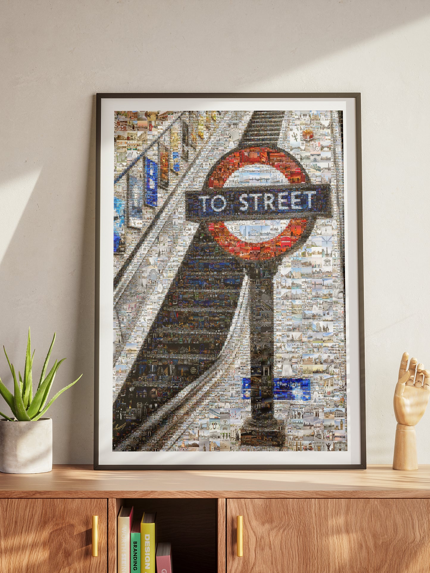 Stunning London Mosaic Art: Iconic 'To Street' Underground Sign Artwork AtelierMosaics