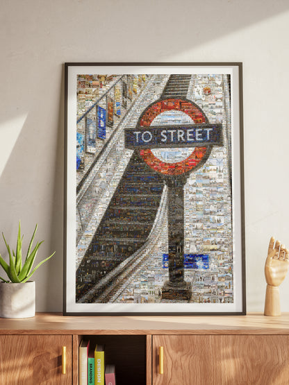 Stunning London Mosaic Art: Iconic 'To Street' Underground Sign Artwork AtelierMosaics