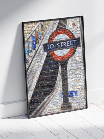 Stunning London Mosaic Art: Iconic 'To Street' Underground Sign Artwork AtelierMosaics