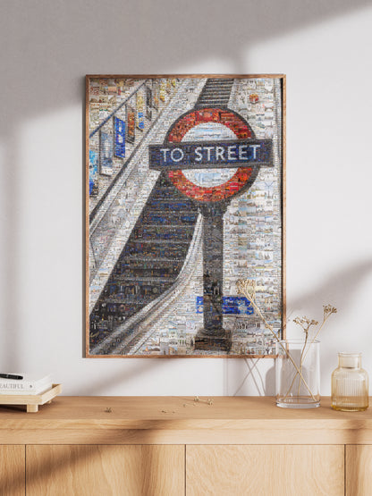 Stunning London Mosaic Art: Iconic 'To Street' Underground Sign Artwork AtelierMosaics
