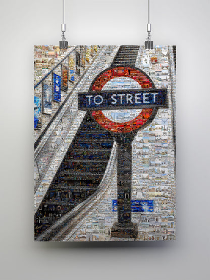 Stunning London Mosaic Art: Iconic 'To Street' Underground Sign Artwork AtelierMosaics