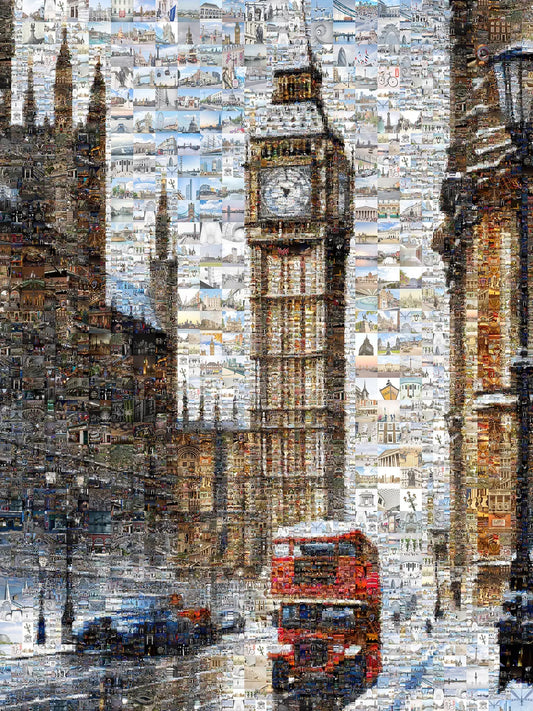 London Mosaic Art: Iconic Big Ben and UK Landmarks - Perfect Wall Decor AtelierMosaics