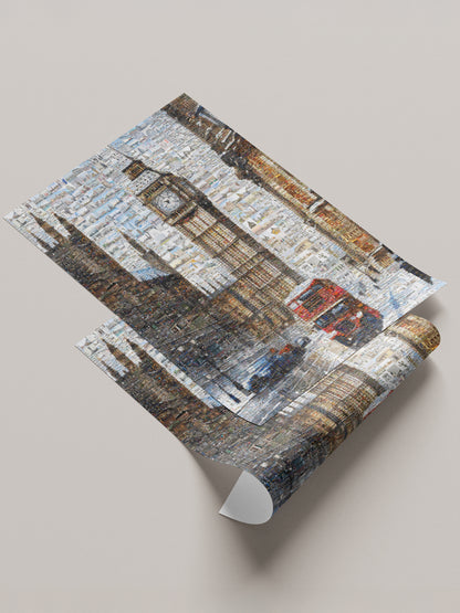 London Mosaic Art: Iconic Big Ben and UK Landmarks - Perfect Wall Decor AtelierMosaics