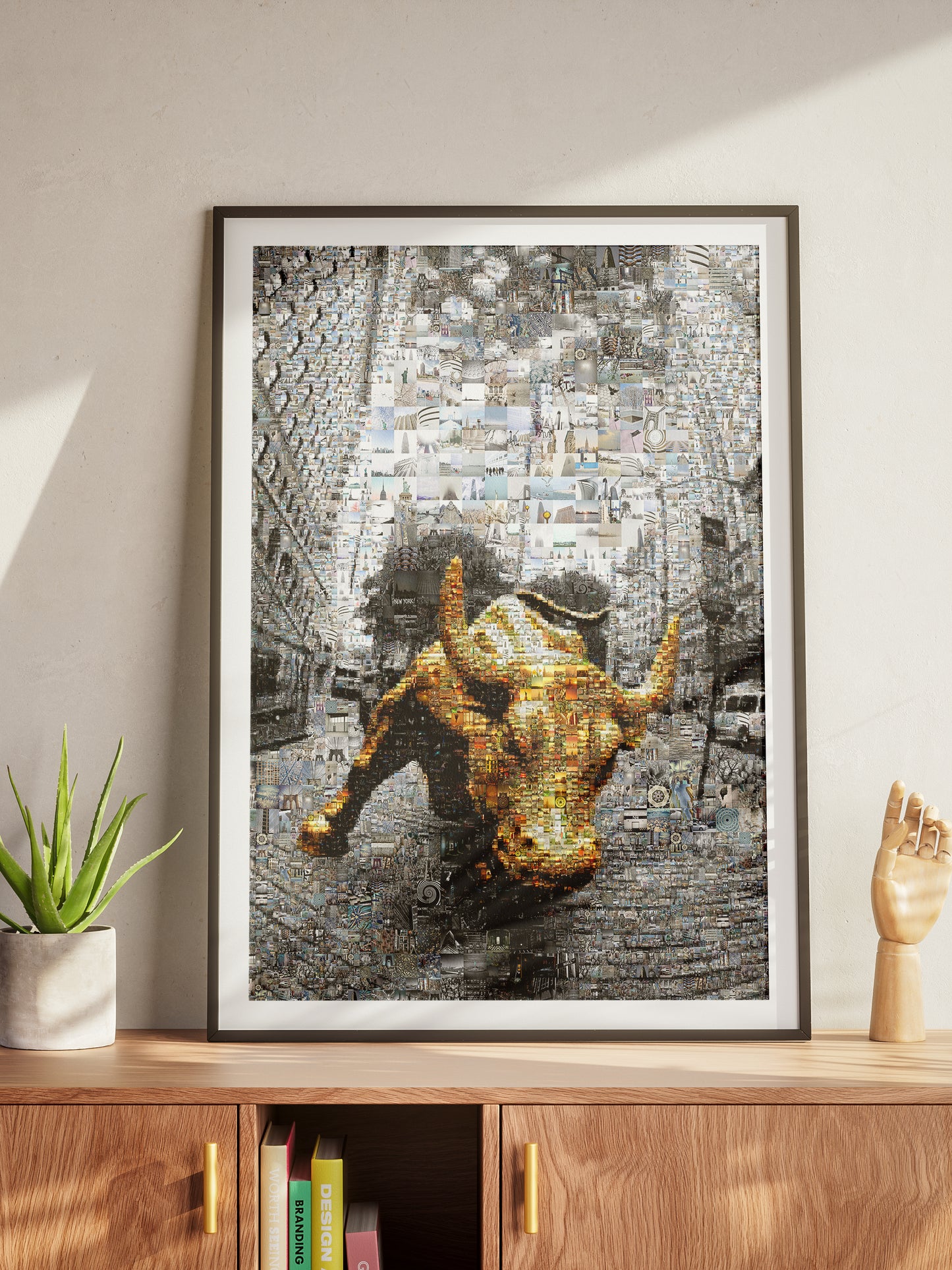 Dynamic Bull Mosaic Art - Captivating Urban Wall Decor for Modern Spaces AtelierMosaics