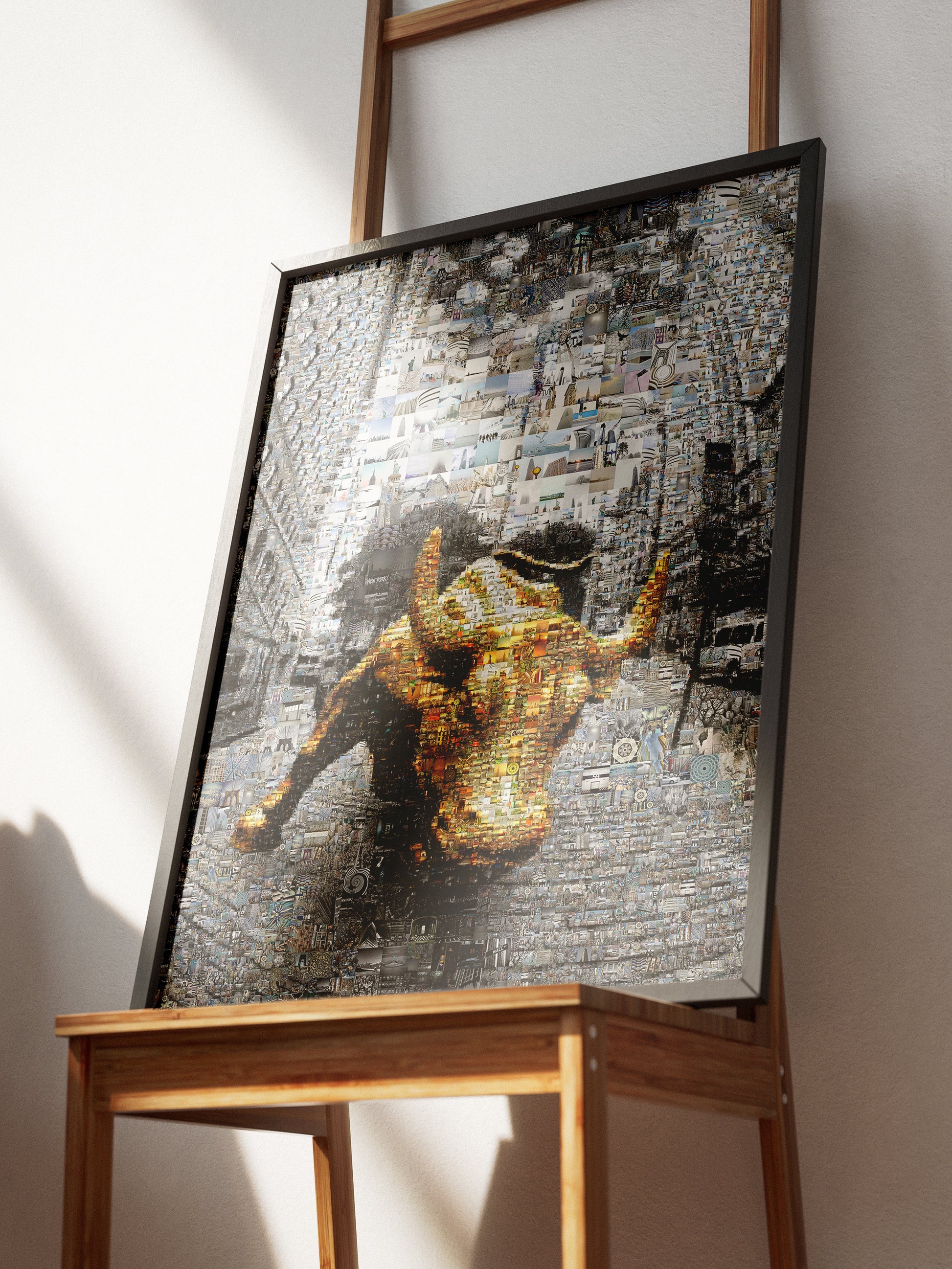 Dynamic Bull Mosaic Art - Captivating Urban Wall Decor for Modern Spaces AtelierMosaics
