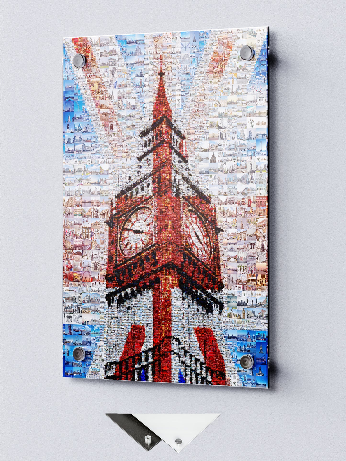 Stunning London Mosaic Art Featuring Big Ben and Iconic Red Bus - Perfect for Home Decor AtelierMosaics