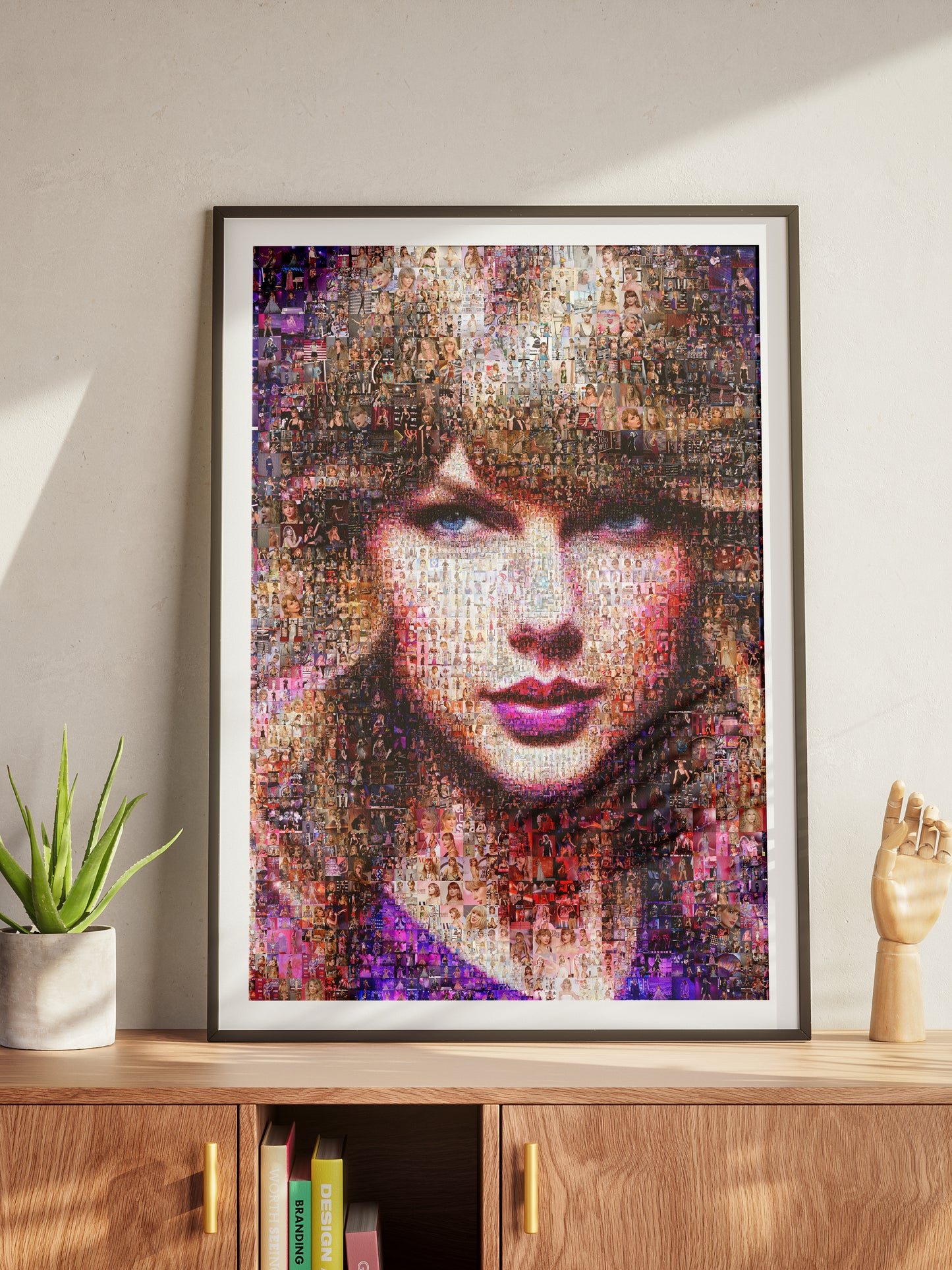 Stunning Taylor Swift Mosaic Art Print - Unique Fan Gift for Swifties and Music Lovers AtelierMosaics