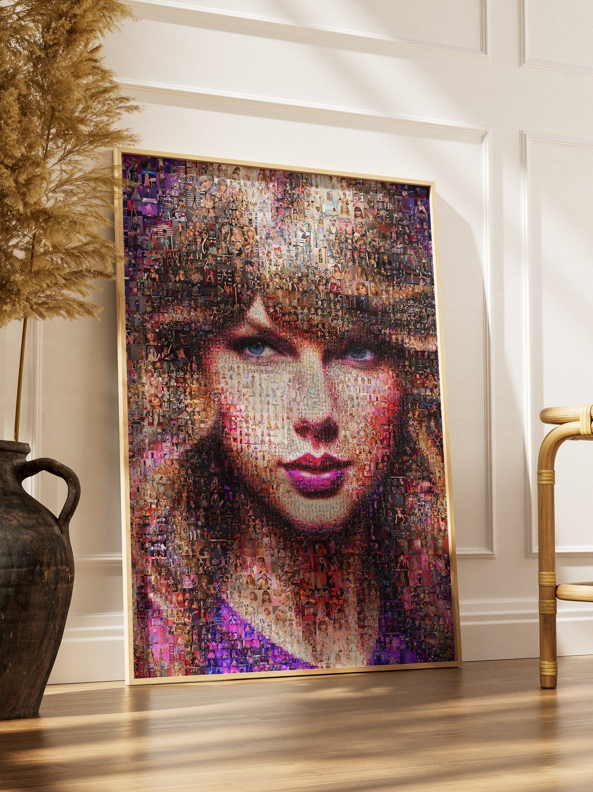 Stunning Taylor Swift Mosaic Art Print - Unique Fan Gift for Swifties and Music Lovers AtelierMosaics