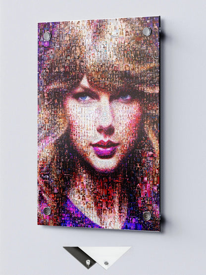 Stunning Taylor Swift Mosaic Art Print - Unique Fan Gift for Swifties and Music Lovers AtelierMosaics