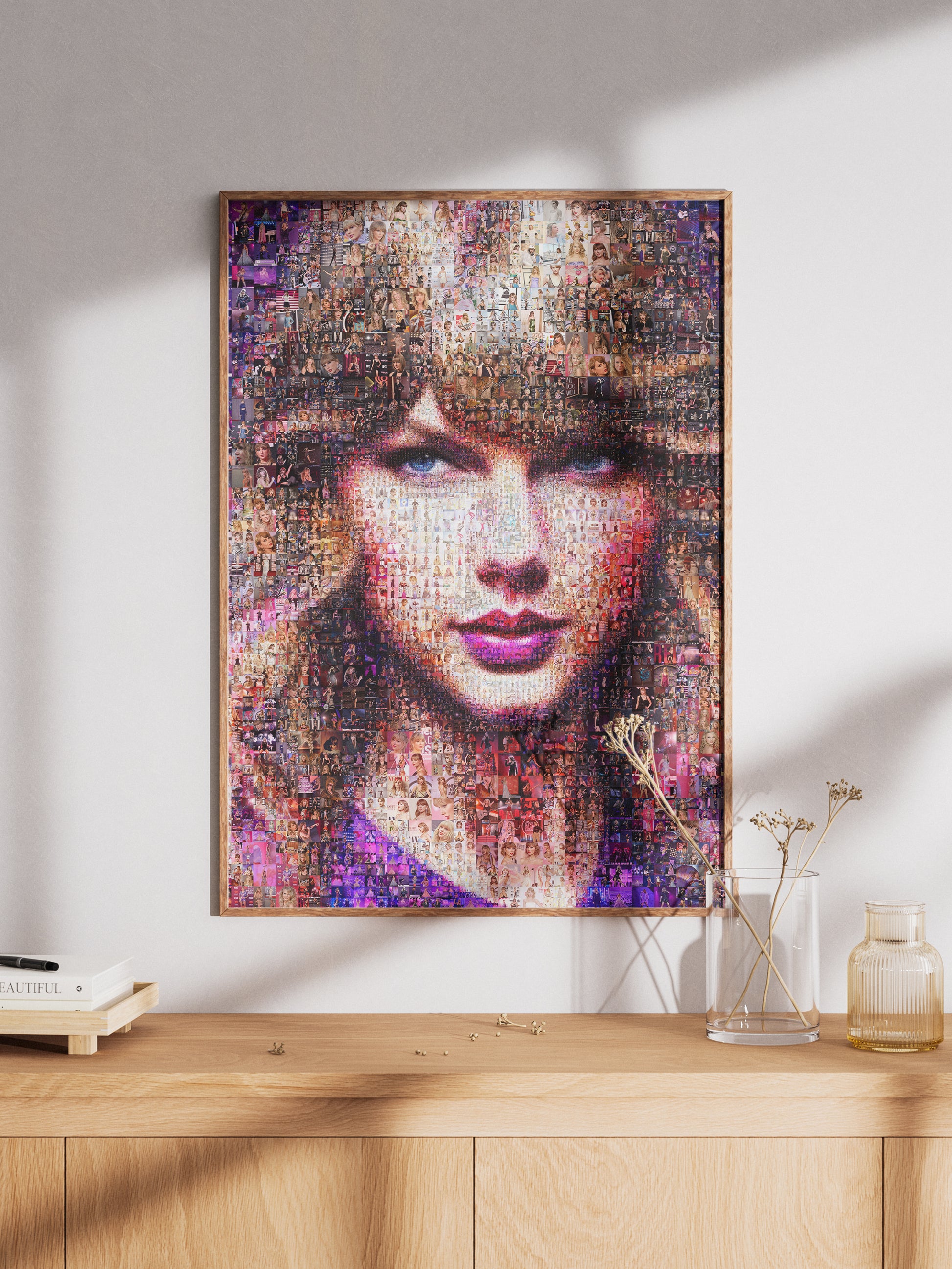 Stunning Taylor Swift Mosaic Art Print - Unique Fan Gift for Swifties and Music Lovers AtelierMosaics