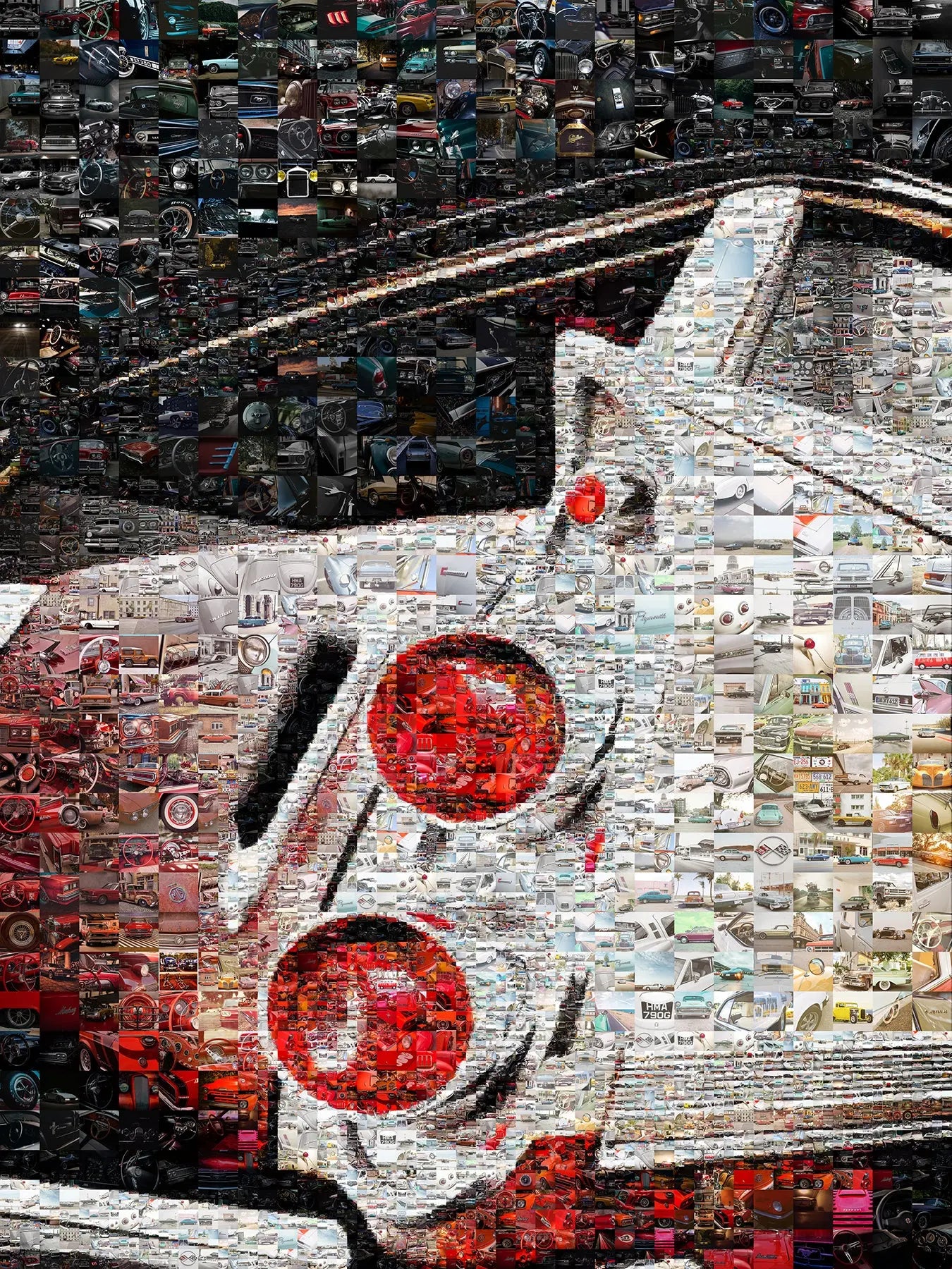 Stunning Automotive Mosaic Artwork - Unique Car & Vehicle Collage for Enthusiasts AtelierMosaics