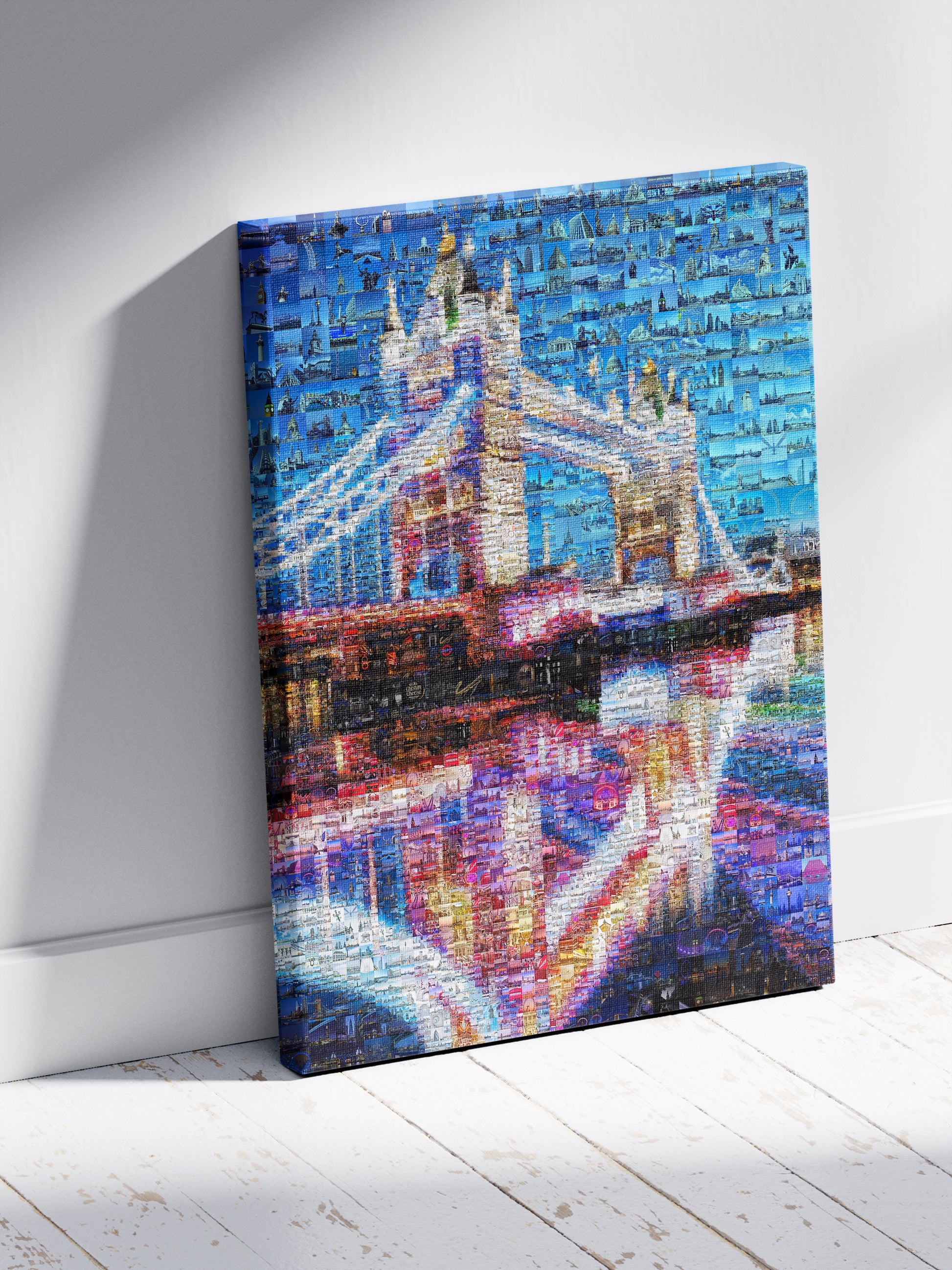 Stunning London Mosaic Artwork - Iconic Tower Bridge and Cityscape Art Piece for Home or Office Decor AtelierMosaics